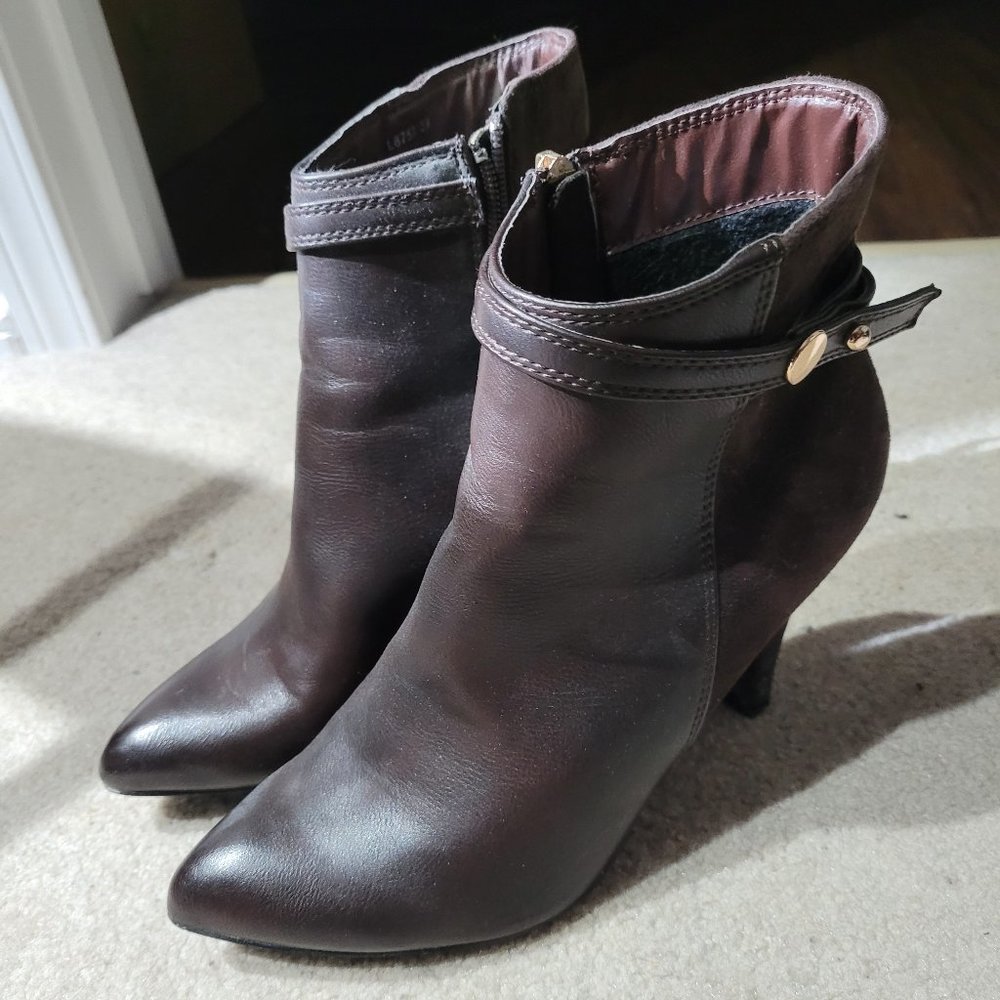 Brown Ankle Booties / Heels